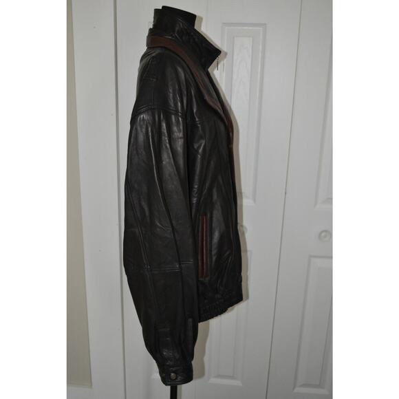 Leonardo Canada Bomber Soft Leather Jacket Size 3XL - Picture 6 of 9
